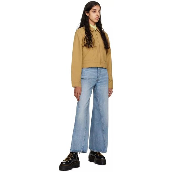 The North Face women’s work jacket  Fleece-Lined NF0A7URY Size L tan EUC 7351 - Picture 2 of 15